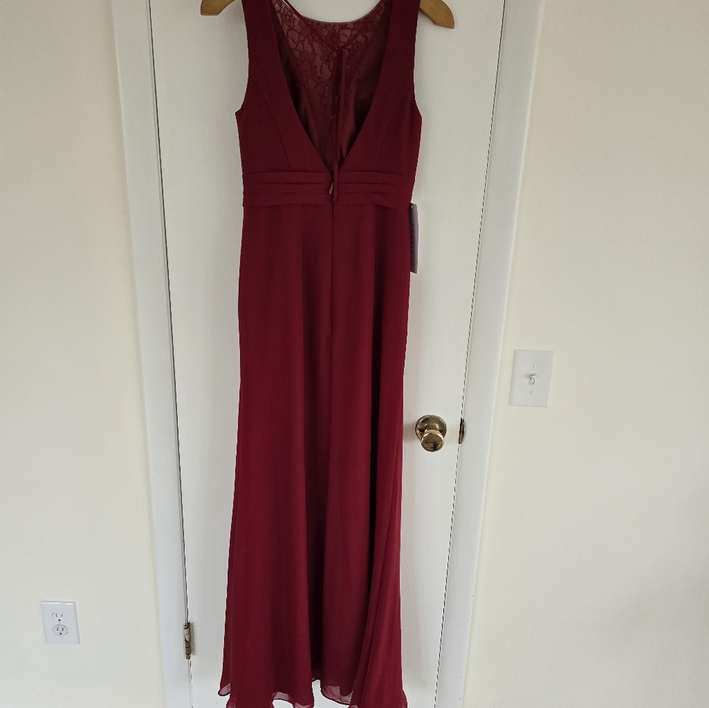 Azazie Burgundy Bridesmaid dress